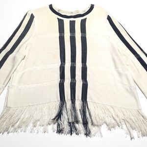 & other stories Longsleeve Fringe Top Size Medium